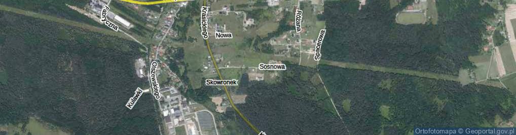 Zdjęcie satelitarne Sosnowa ul.