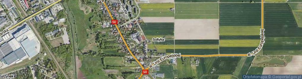 Zdjęcie satelitarne Sołtyka Tadeusza, prof. ul.