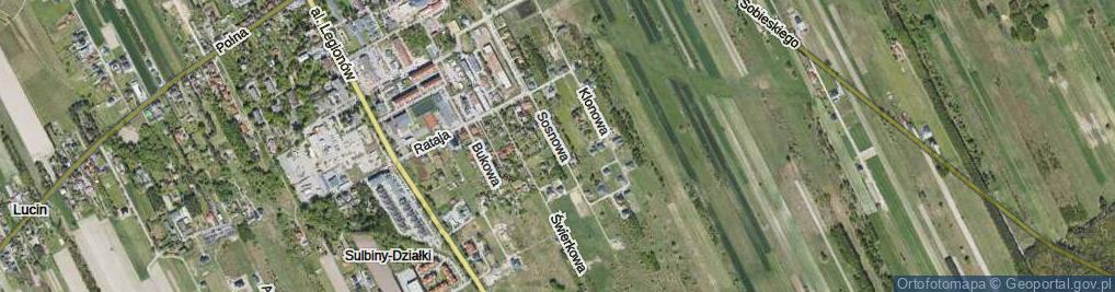 Zdjęcie satelitarne Sosnowa ul.