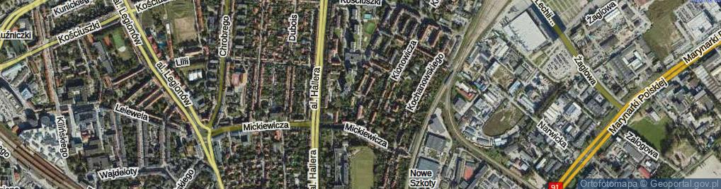 Zdjęcie satelitarne Sochaczewska ul.