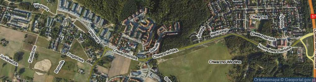 Zdjęcie satelitarne Sokoła Franciszka ul.