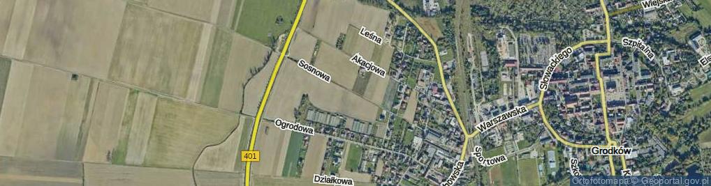 Zdjęcie satelitarne Sosnowa ul.