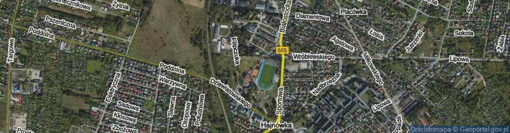 Zdjęcie satelitarne Sołoniewicz Tamary ul.