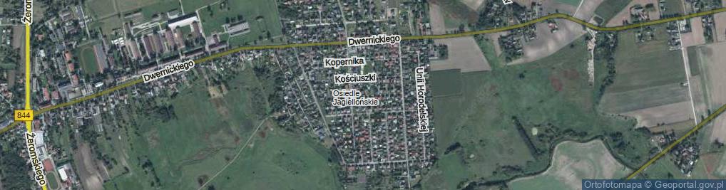 Zdjęcie satelitarne Sobieskiego ul.