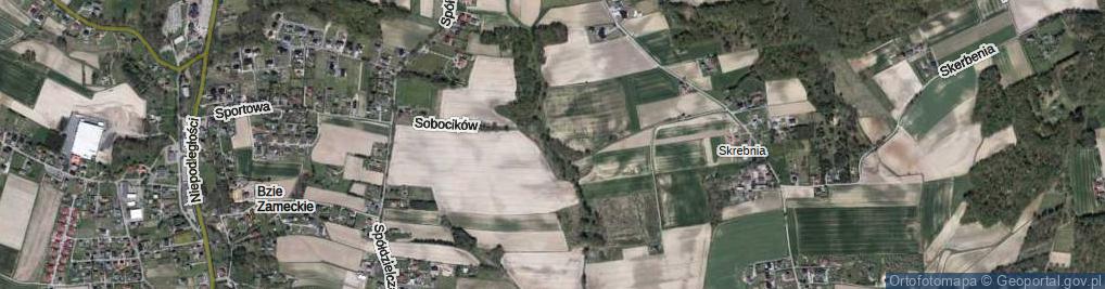 Zdjęcie satelitarne Sobocików Bolesława i Zygmunta ul.