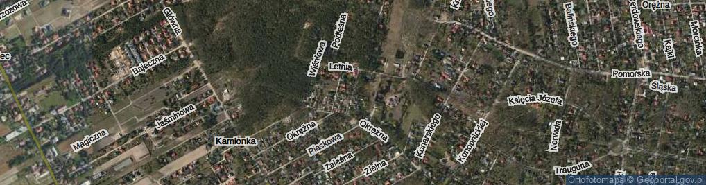 Zdjęcie satelitarne Sosnowa ul.