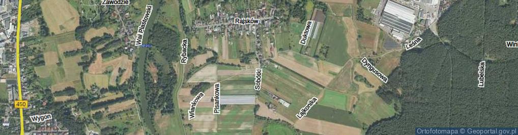 Zdjęcie satelitarne Sobótki ul.