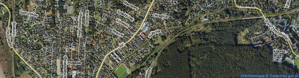 Zdjęcie satelitarne Sołtysia ul.