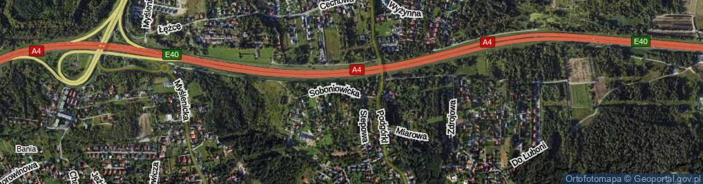 Zdjęcie satelitarne Soboniowicka ul.