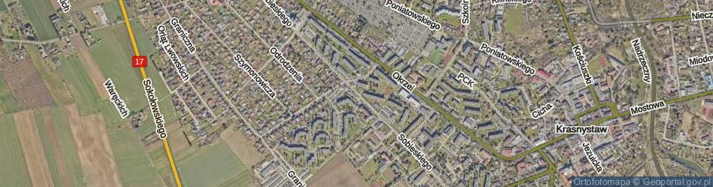 Zdjęcie satelitarne Sobieskiego ul.