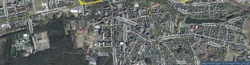 Zdjęcie satelitarne Sobieskiego ul.