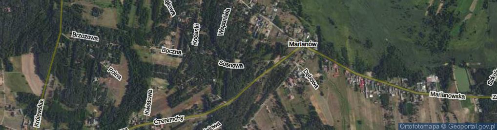 Zdjęcie satelitarne Sosnowa ul.