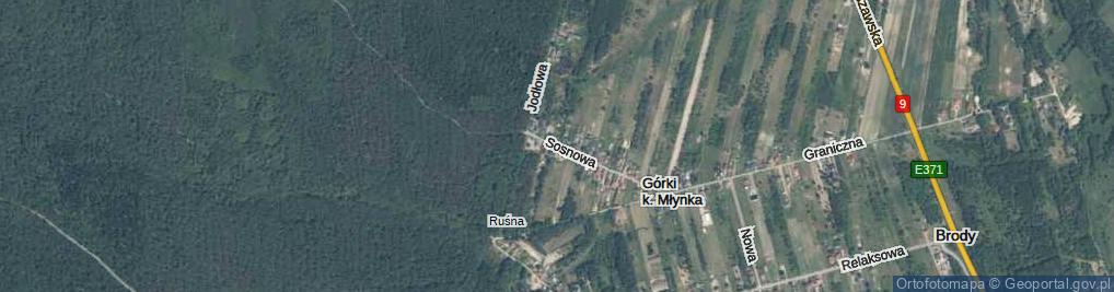 Zdjęcie satelitarne Sosnowa ul.