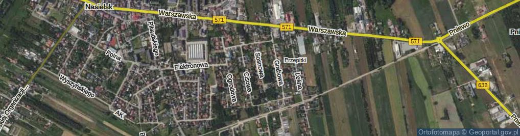 Zdjęcie satelitarne Sosnowa ul.