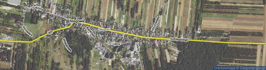 Zdjęcie satelitarne Sobieskiego ul.