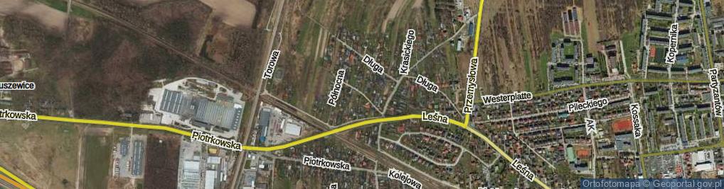 Zdjęcie satelitarne Sosnowa ul.