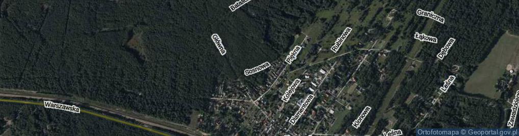 Zdjęcie satelitarne Sosnowa ul.