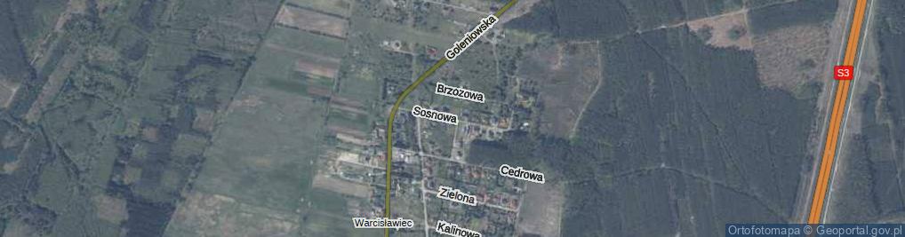 Zdjęcie satelitarne Sosnowa ul.
