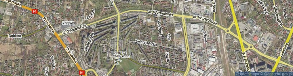Zdjęcie satelitarne Sowia ul.