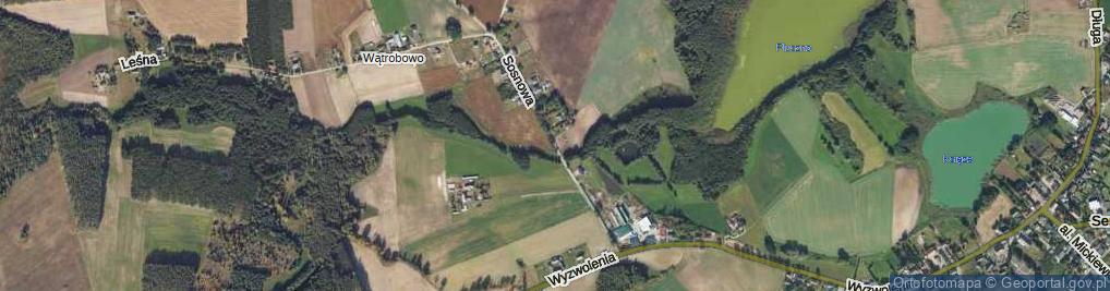 Zdjęcie satelitarne Sosnowa ul.