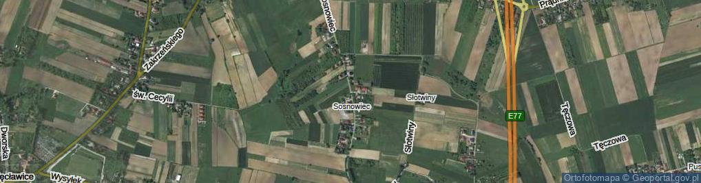 Zdjęcie satelitarne Sosnowiec ul.