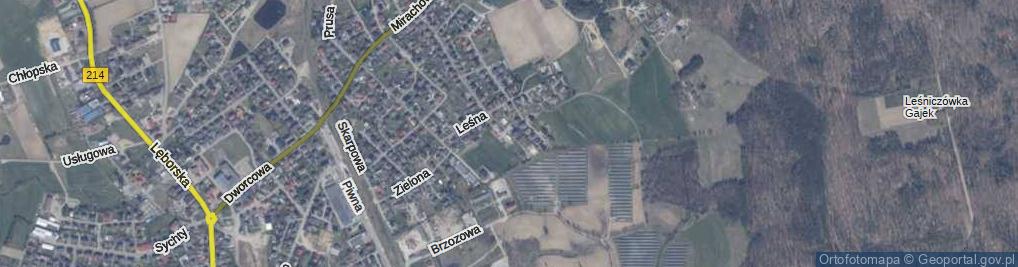 Zdjęcie satelitarne Sosnowa ul.