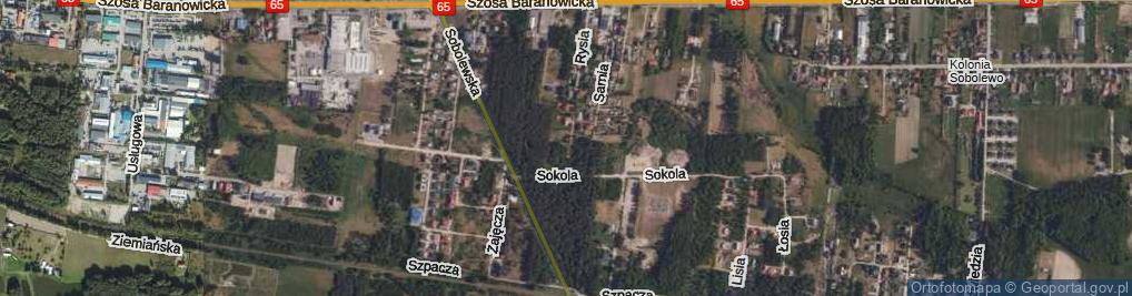 Zdjęcie satelitarne Sójki ul.