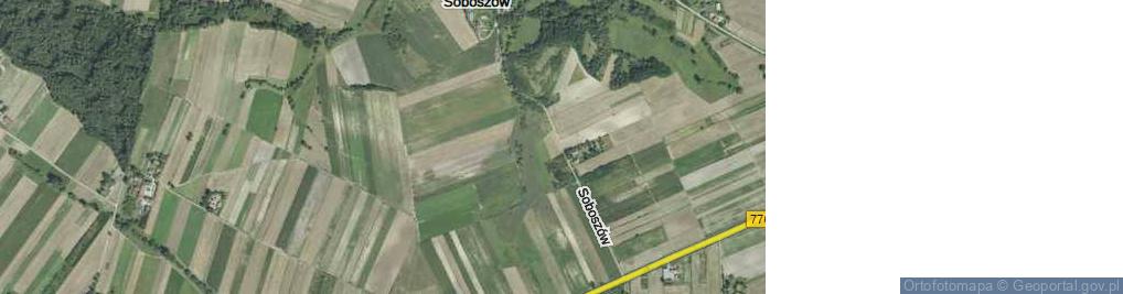 Zdjęcie satelitarne Soboszów ul.