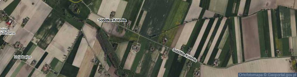 Zdjęcie satelitarne Sobótka-Kolonia ul.