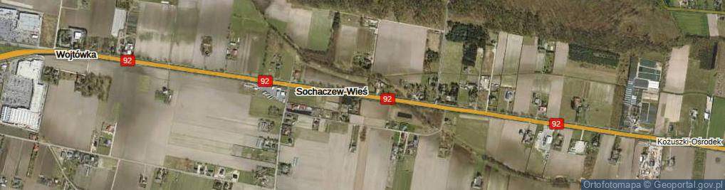Zdjęcie satelitarne Sochaczew-Wieś ul.