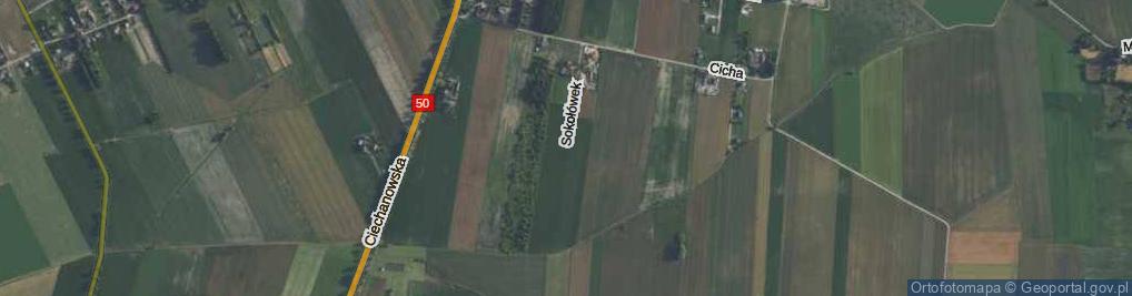 Zdjęcie satelitarne Sokołówek ul.