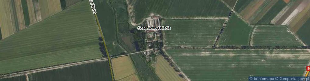 Zdjęcie satelitarne Sosenkowo-Osiedle ul.
