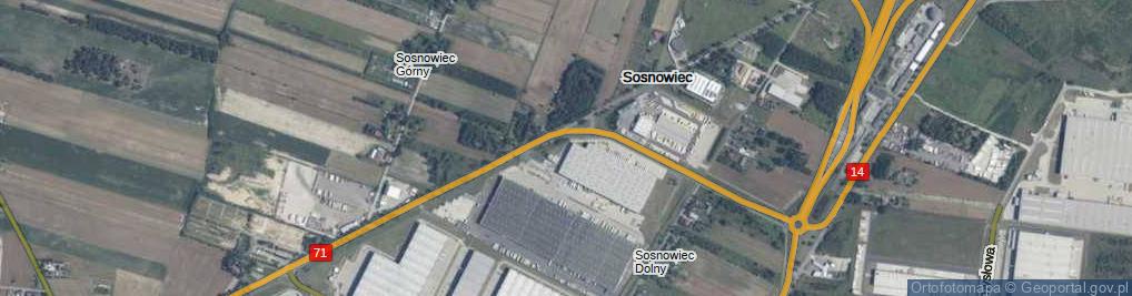 Zdjęcie satelitarne Sosnowiec ul.