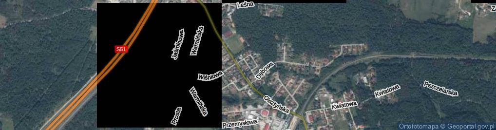 Zdjęcie satelitarne Sosnowa ul.