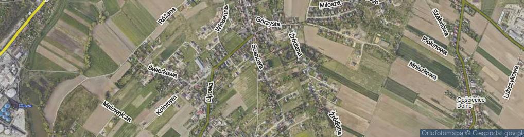 Zdjęcie satelitarne Sosnowa ul.