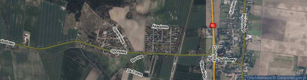 Zdjęcie satelitarne Sosnowa ul.