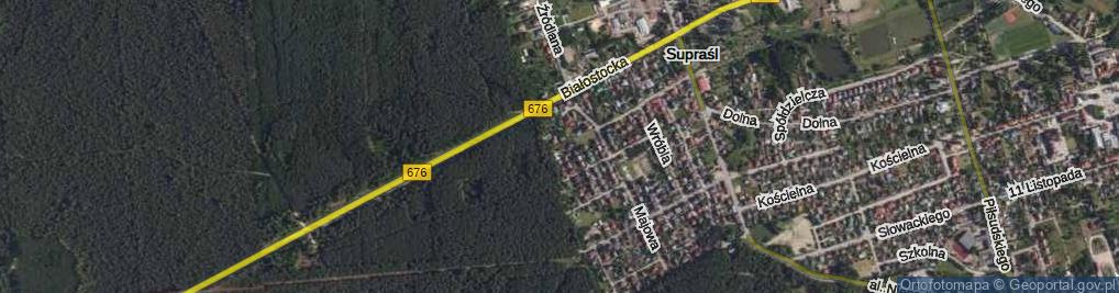 Zdjęcie satelitarne Sosnowa ul.