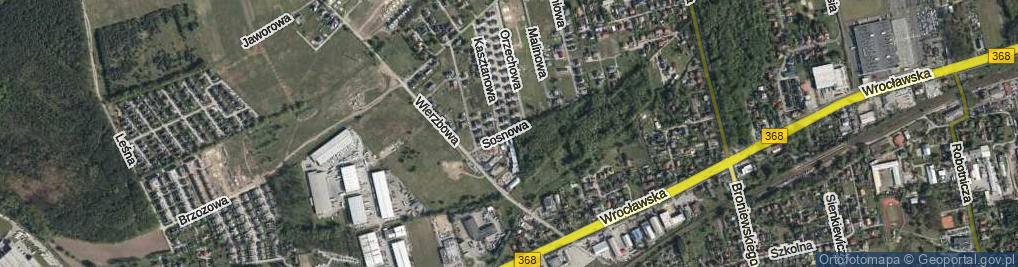 Zdjęcie satelitarne Sosnowa ul.