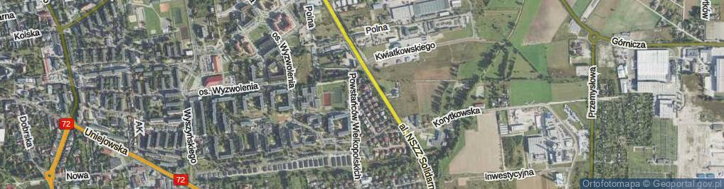 Zdjęcie satelitarne Sosnowa ul.