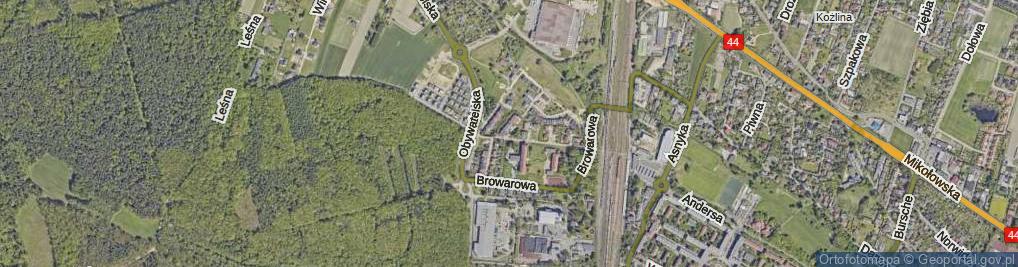 Zdjęcie satelitarne Sosnowa ul.
