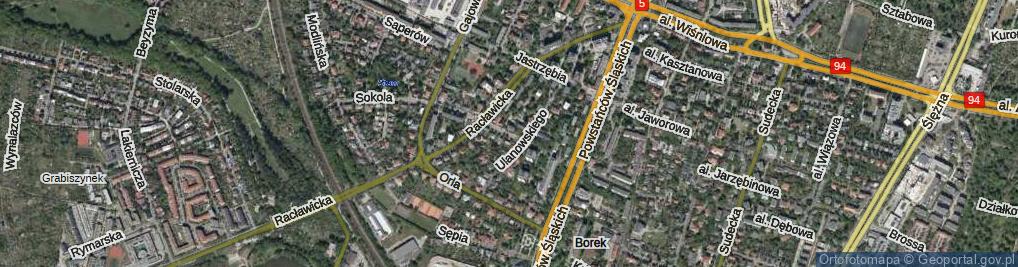Zdjęcie satelitarne Sokola ul.