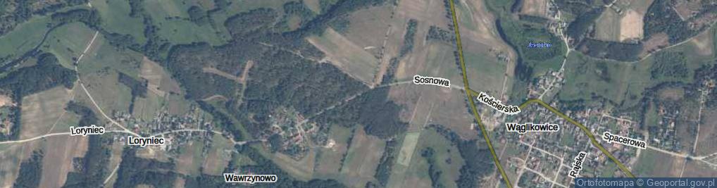 Zdjęcie satelitarne Sosnowa ul.