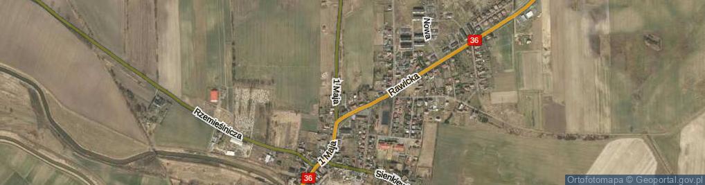 Zdjęcie satelitarne Sosnowa ul.
