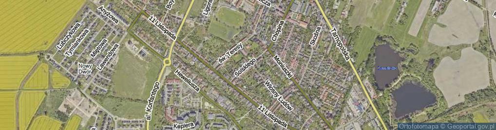 Zdjęcie satelitarne Solskiego Ludwika ul.