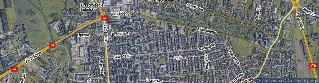 Zdjęcie satelitarne Sosnowa ul.