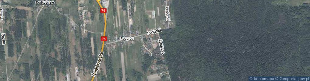 Zdjęcie satelitarne Sosnowa ul.