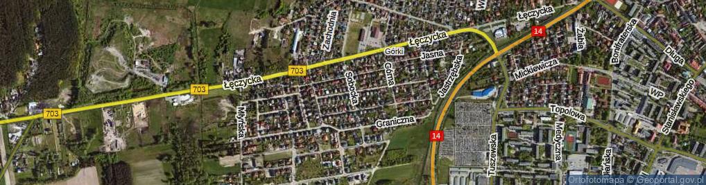 Zdjęcie satelitarne Sobocka ul.