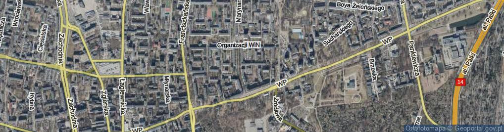 Zdjęcie satelitarne Sojczyńskiego-Warszyca Stanisława, kpt. ul.