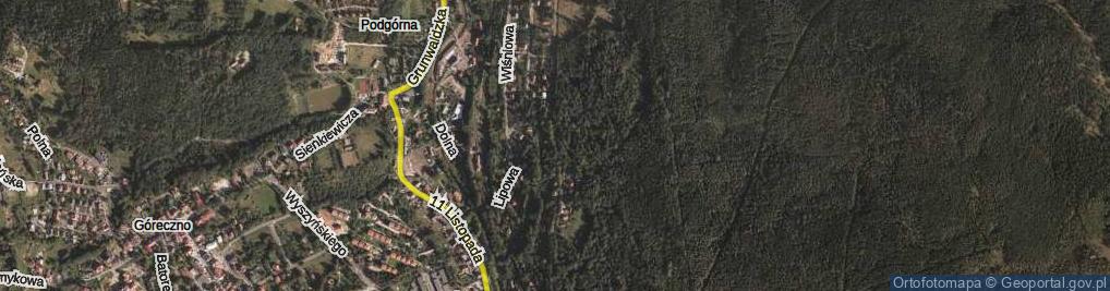 Zdjęcie satelitarne Sosnowa ul.