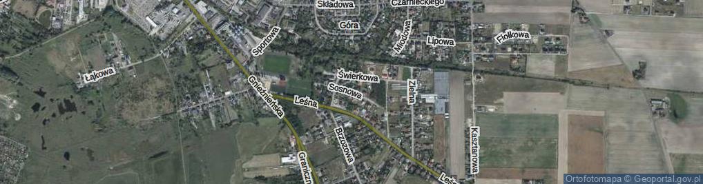 Zdjęcie satelitarne Sosnowa ul.